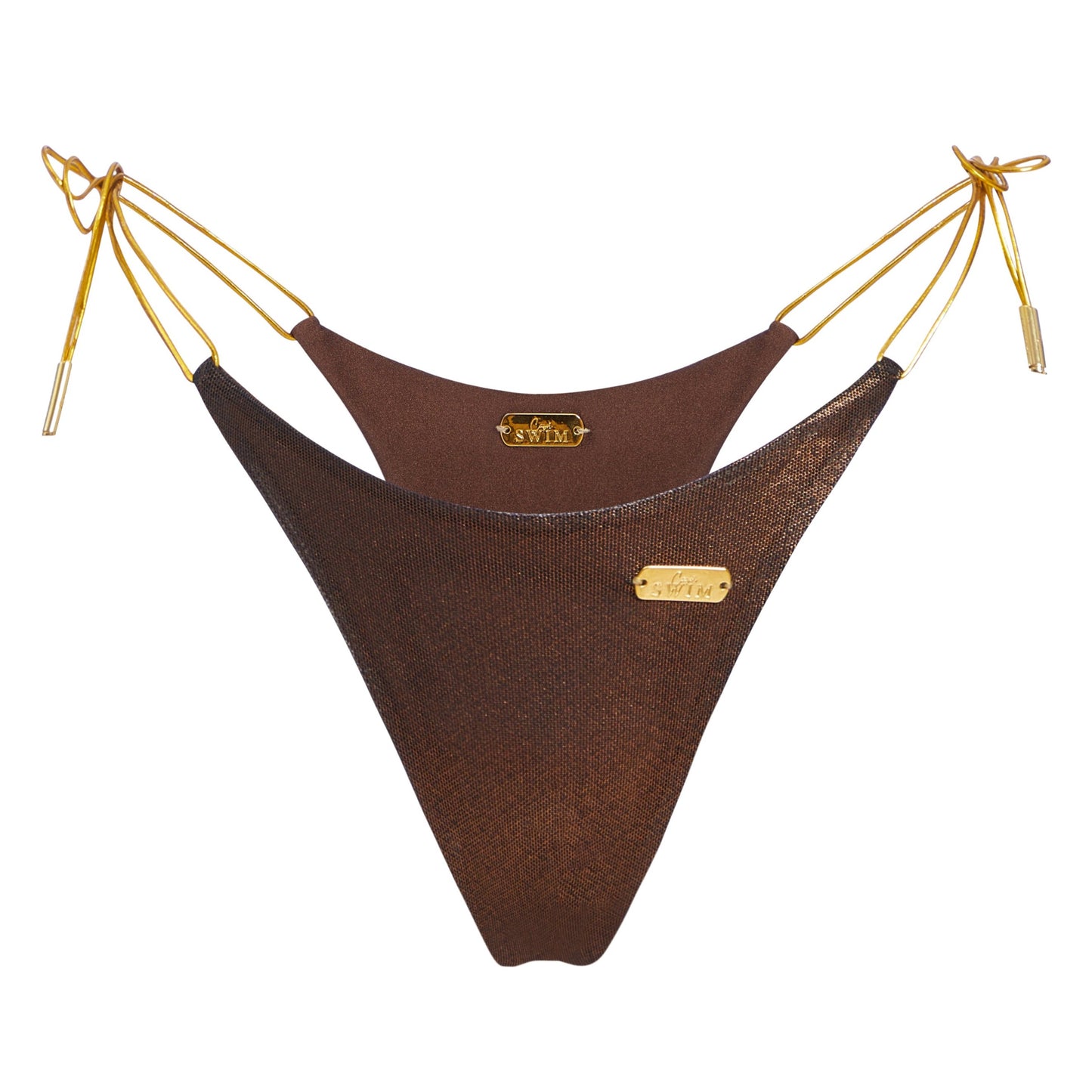 Bronze/Chocolate Reversible Thongkini Bottom