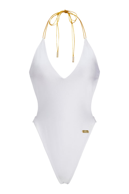 White/Chocolate Reversible Monokini